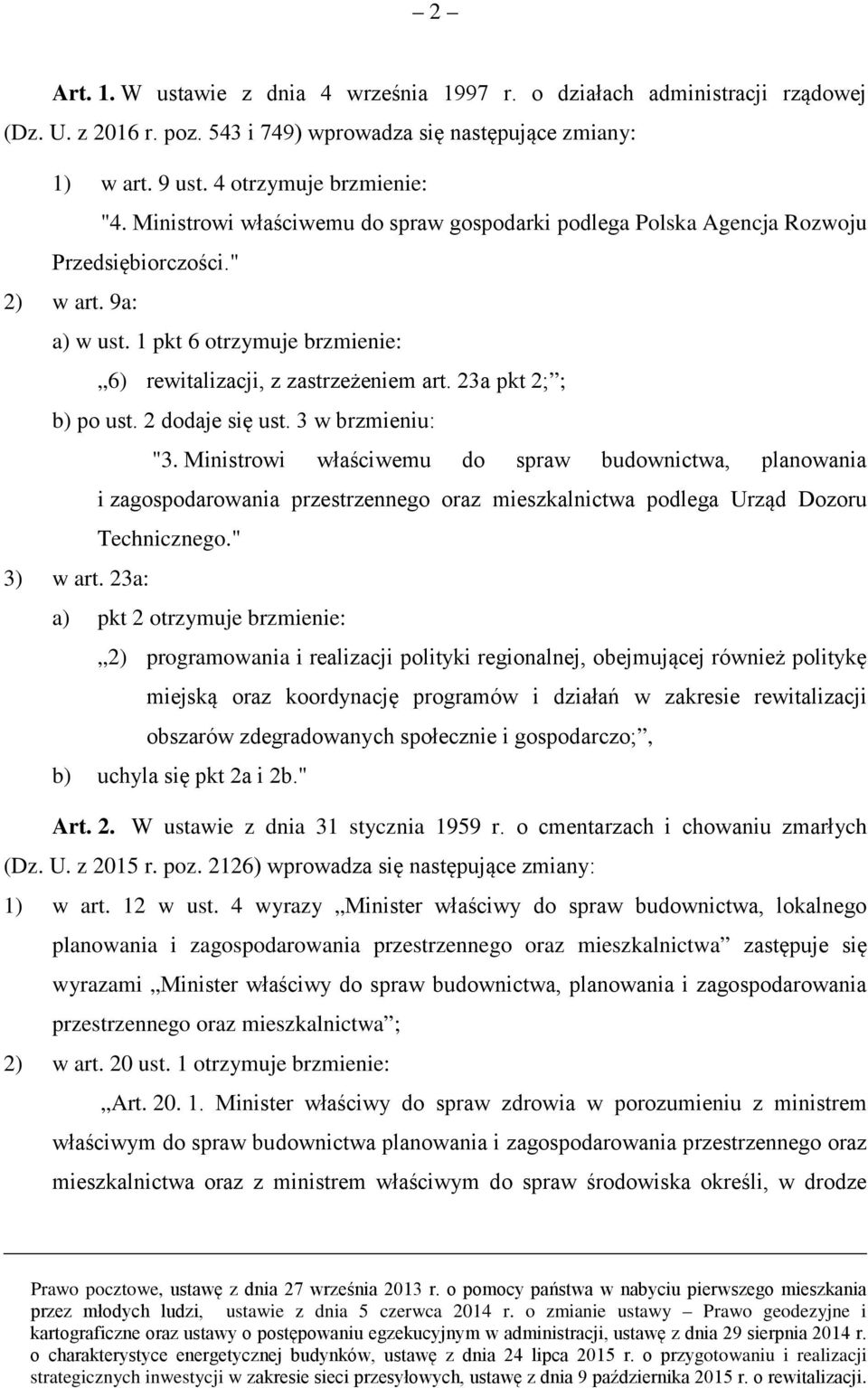 23a pkt 2; ; b) po ust. 2 dodaje się ust. 3 w brzmieniu: "3.