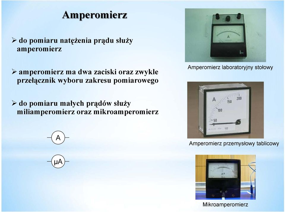 Amperomierz laboratoryjny stołowy do pomiaru małych prądów służy
