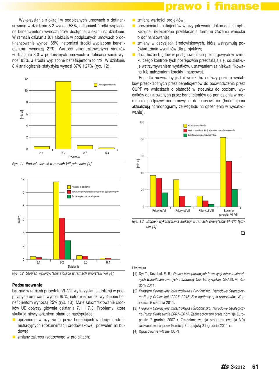 3 w podpisanych umowach o dofinansowanie wynosi 3%, a środki wypłacone beneficjentom to 1%. W działaniu. analogicznie statystyka wynosi 7% i 7% (rys. 1).