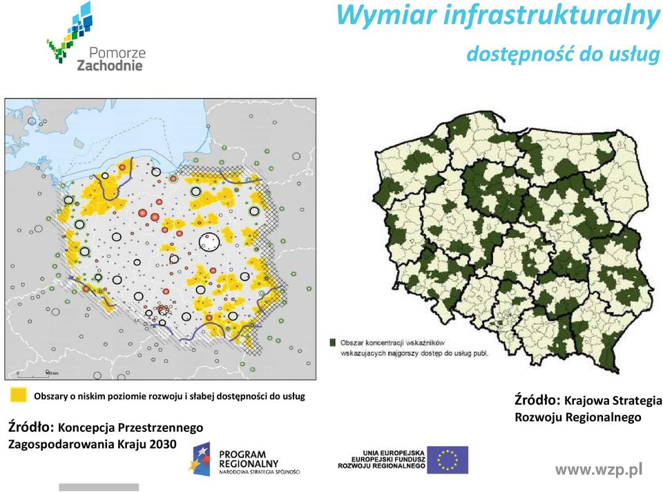 usług Źródło: Koncepcja Przestrzennego