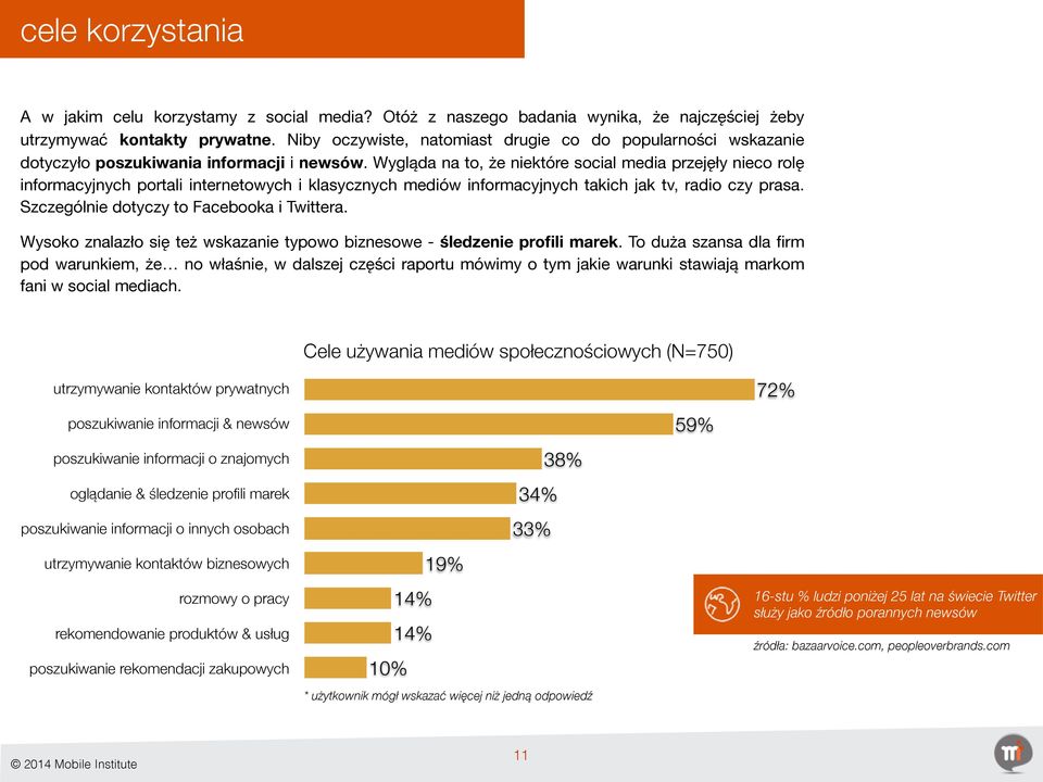 Wygląda na to, że niektóre social media przejęły nieco rolę informacyjnych portali internetowych i klasycznych mediów informacyjnych takich jak tv, radio czy prasa.