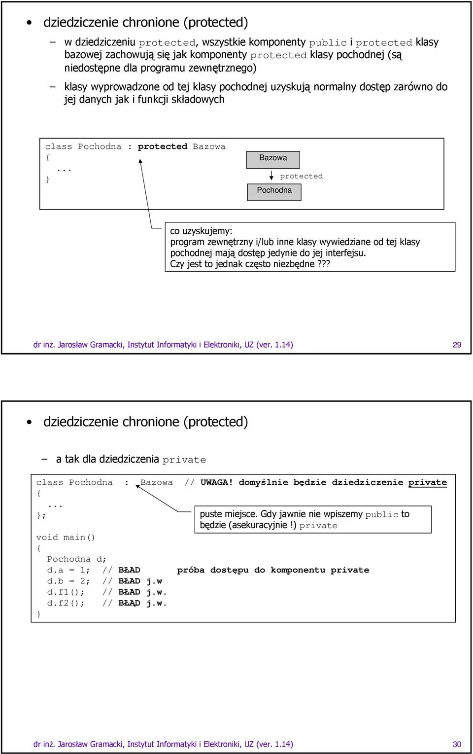 .. Bazowa Pochodna protected #'( %, #0#4* # ' %+' '/0%'''' L#'' #0#*0III! 29 " ###+%!