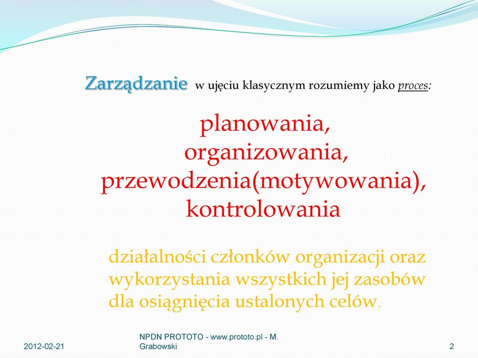 kontrolowania działalności członków organizacji oraz