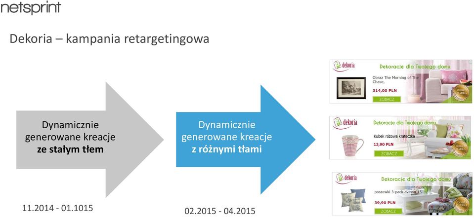 stałym tłem Dynamicznie generowane