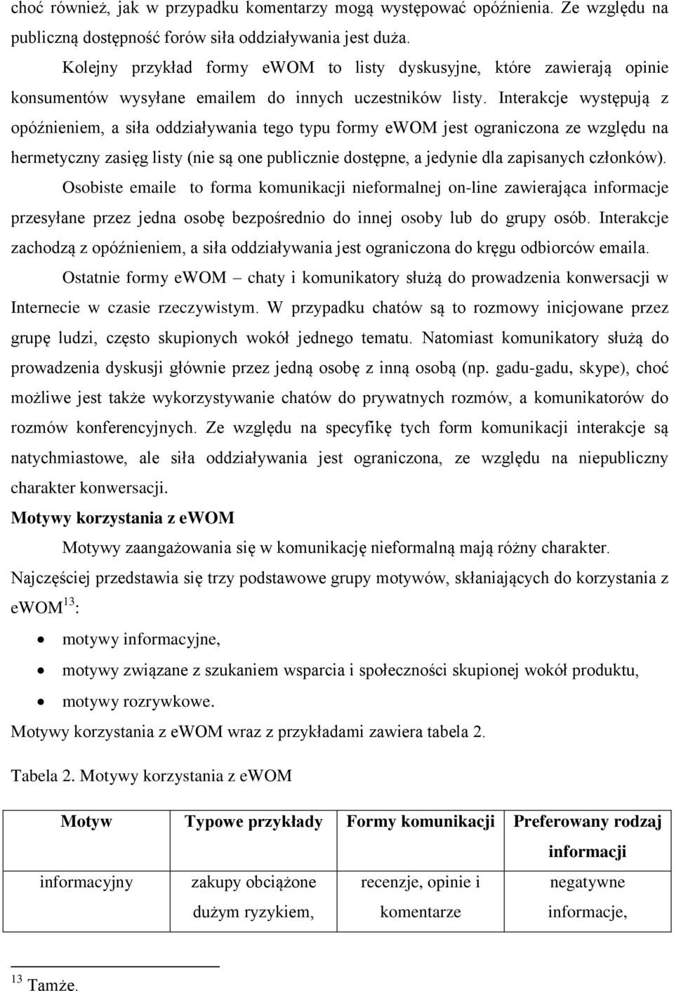 Interakcje występują z opóźnieniem, a siła oddziaływania tego typu formy ewom jest ograniczona ze względu na hermetyczny zasięg listy (nie są one publicznie dostępne, a jedynie dla zapisanych