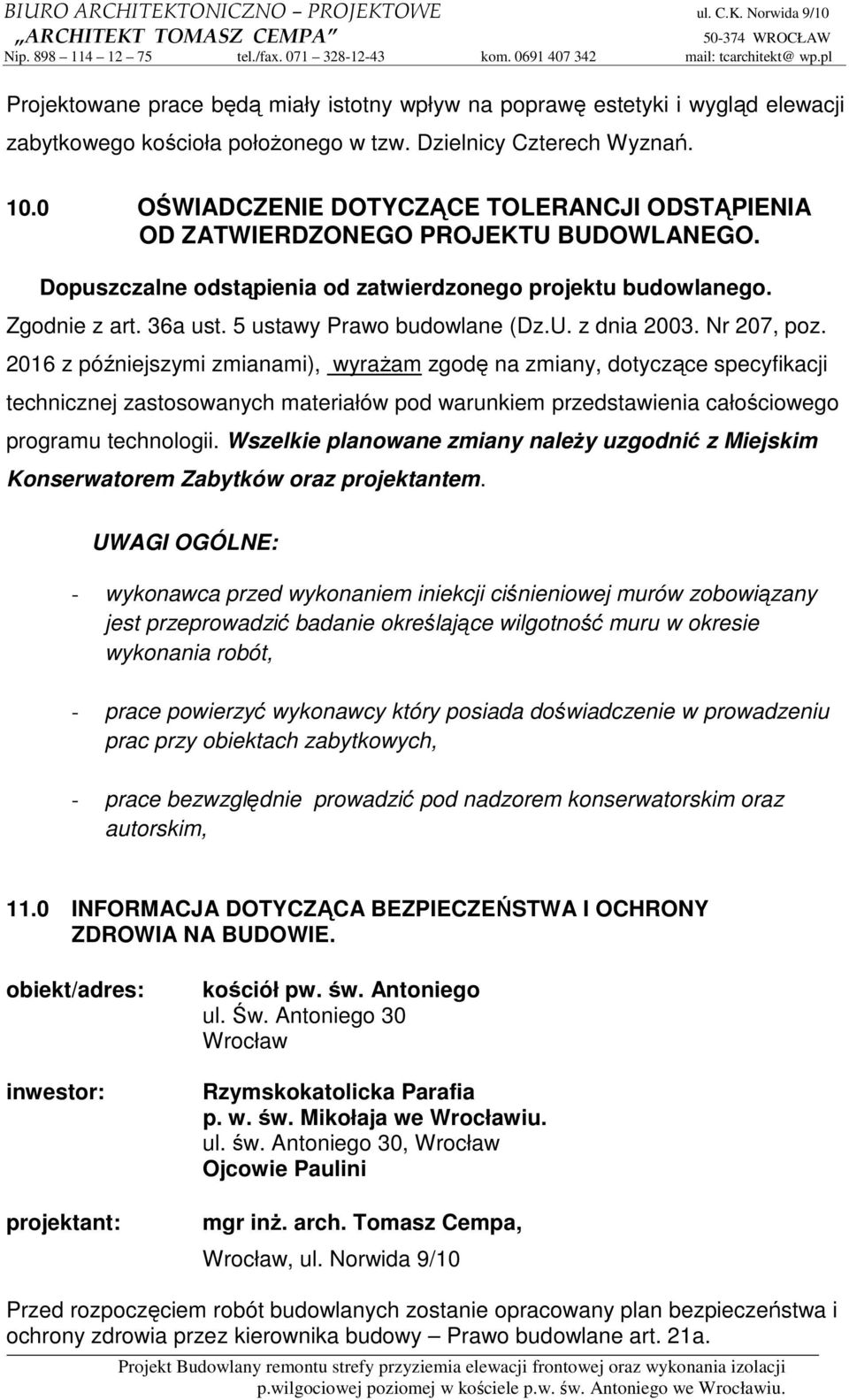 5 ustawy Prawo budowlane (Dz.U. z dnia 2003. Nr 207, poz.