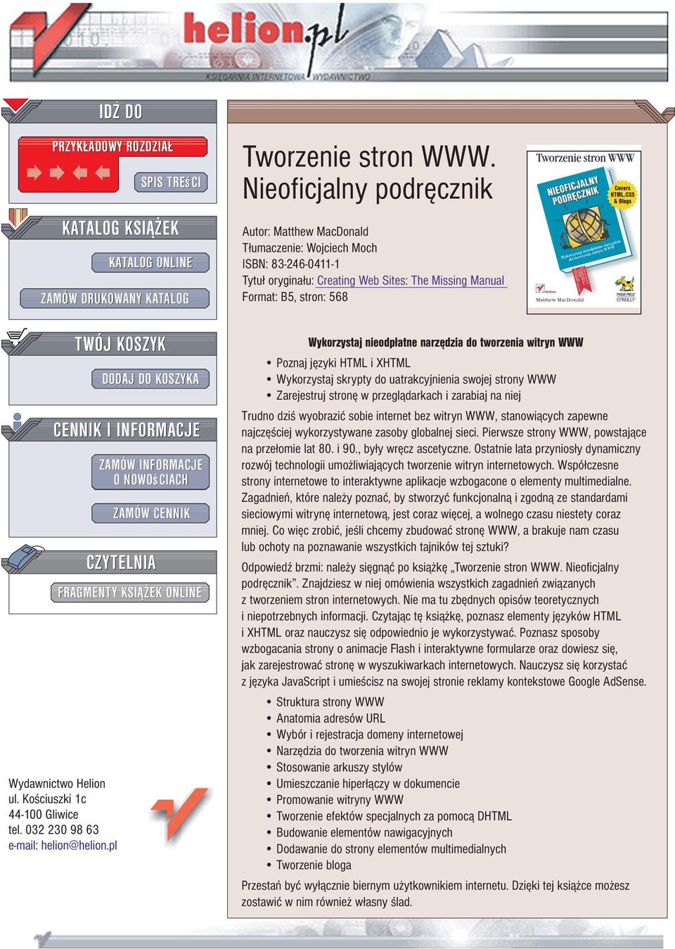 ONLINE Tworzenie stron WWW.
