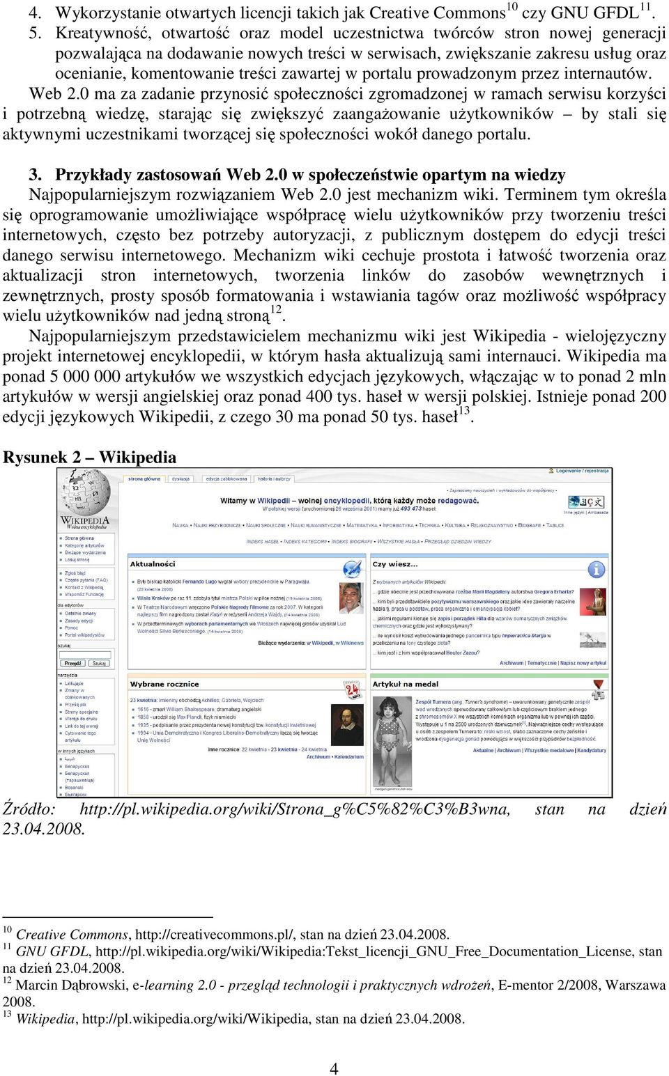 w portalu prowadzonym przez internautów. Web 2.