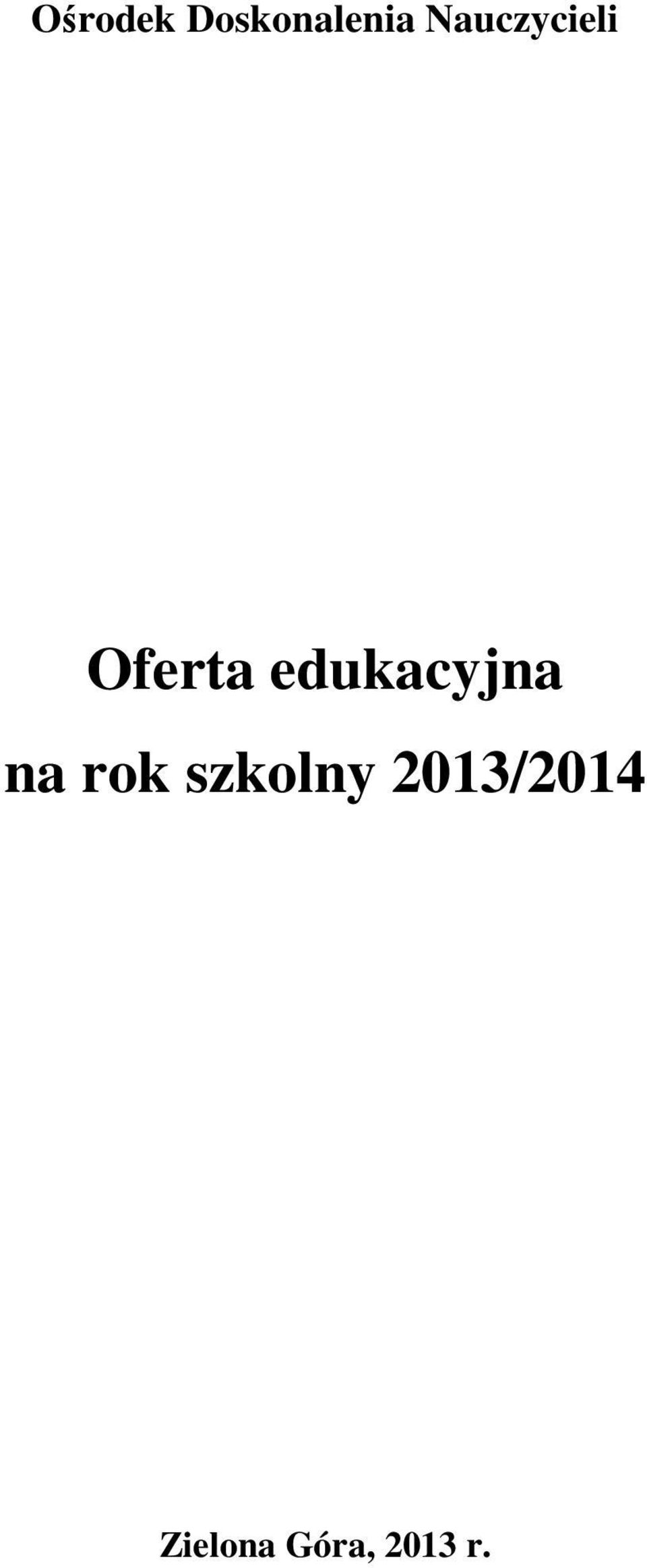 edukacyjna na rok