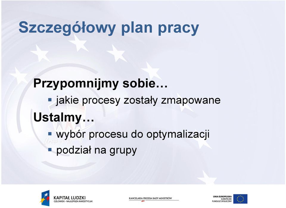 zostały zmapowane Ustalmy wybór