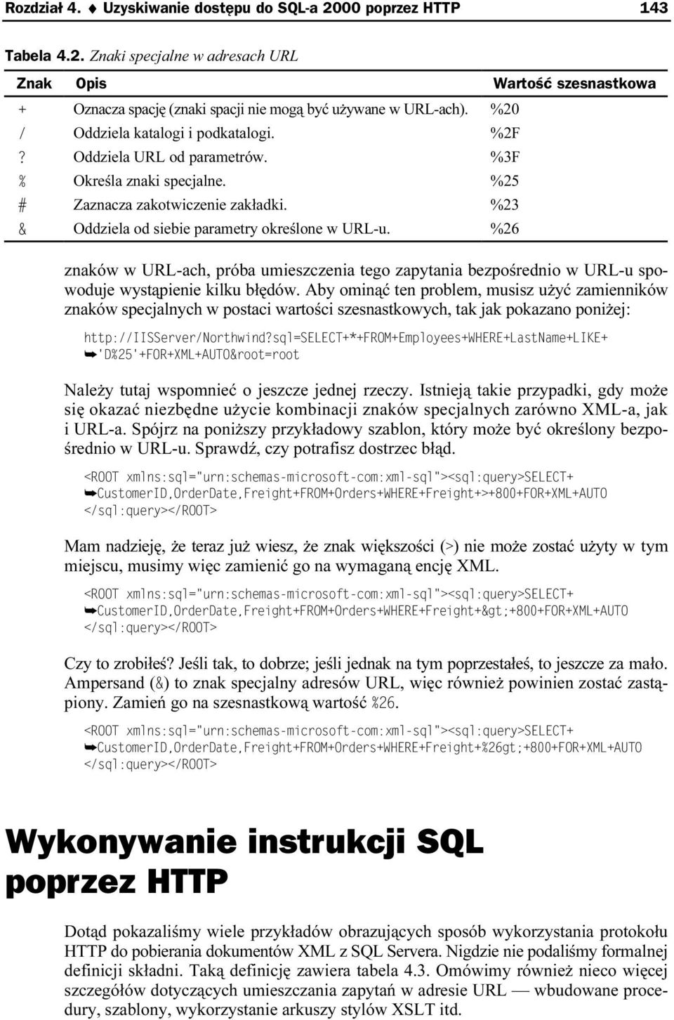 %26 znaków w URL-ach, próba umieszczenia tego zapytania bezpośrednio w URL-u spowoduje wystąpienie kilku błędów.