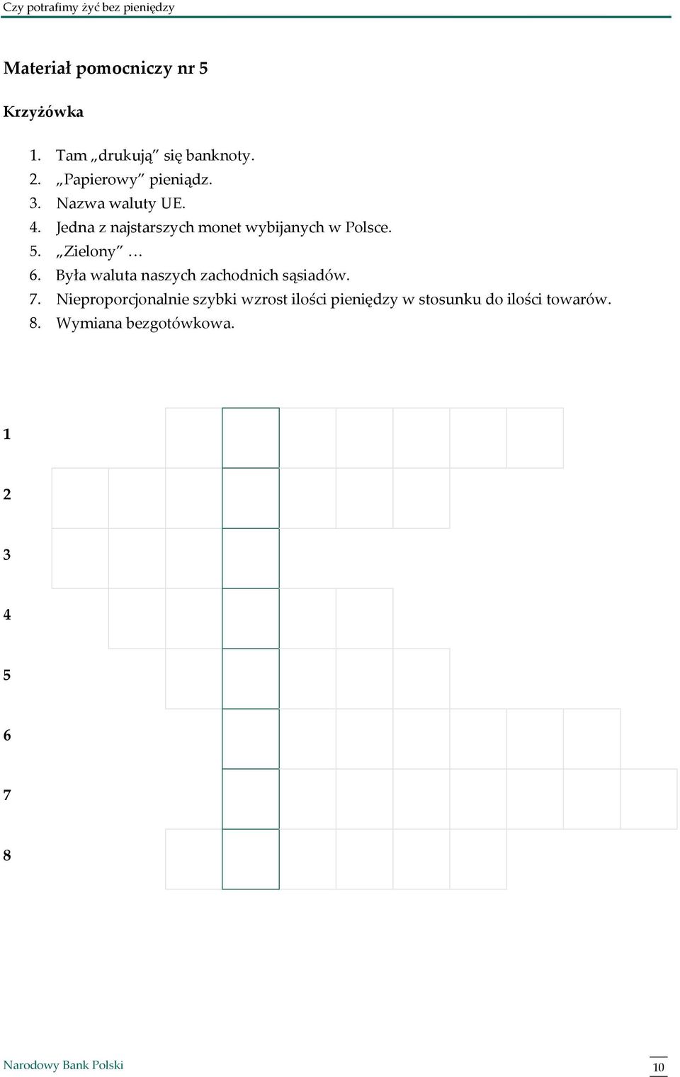 Jedna z najstarszych monet wybijanych w Polsce. 5. Zielony 6.