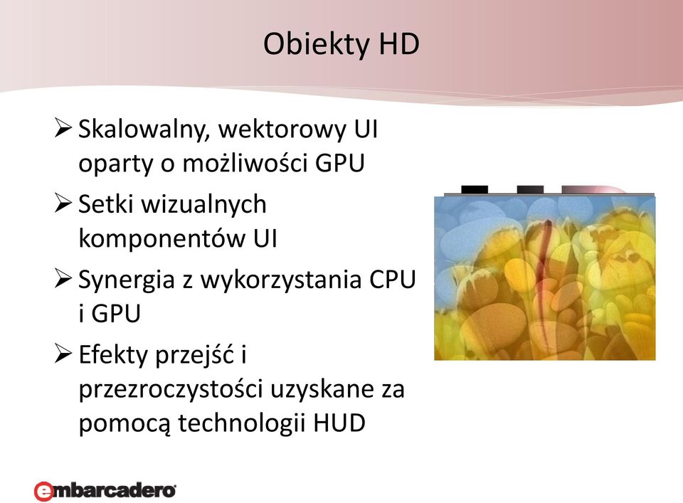 Synergia z wykorzystania CPU i GPU Efekty