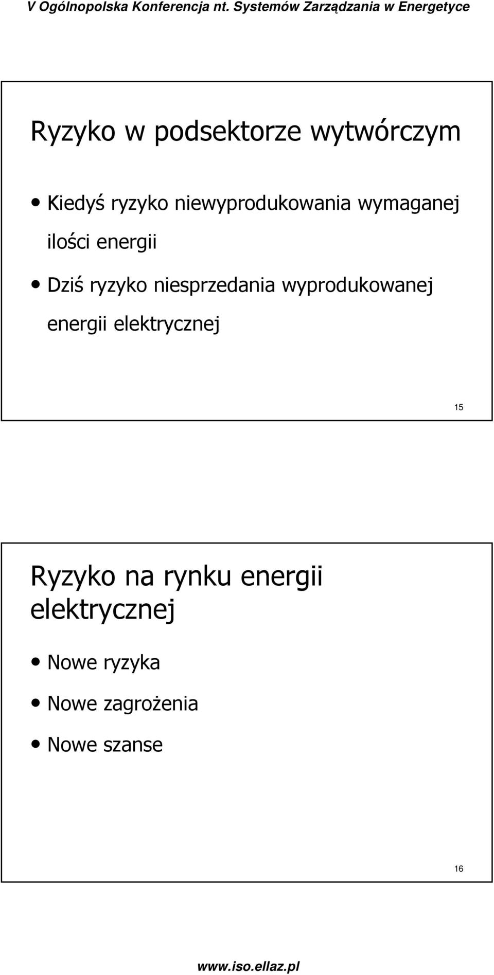 niesprzedania wyprodukowanej energii elektrycznej 15