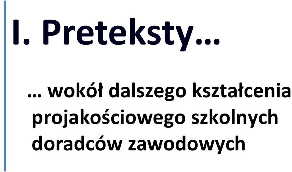 projakościowego