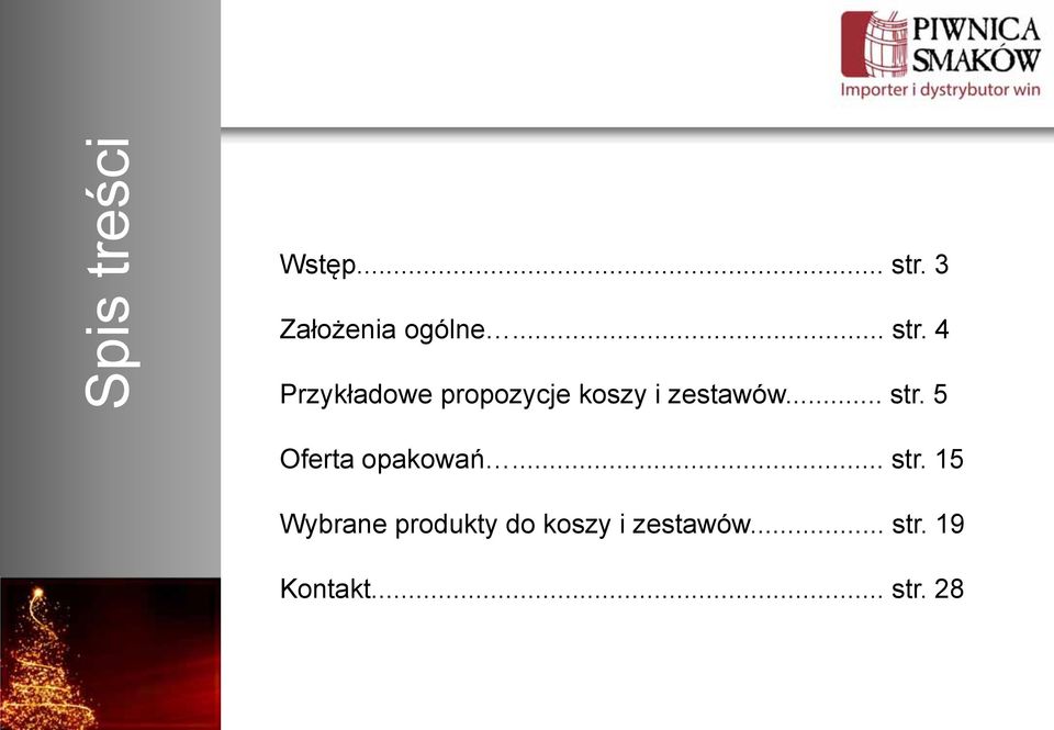 4 Przykładowe propozycje koszy i zestawów... str.