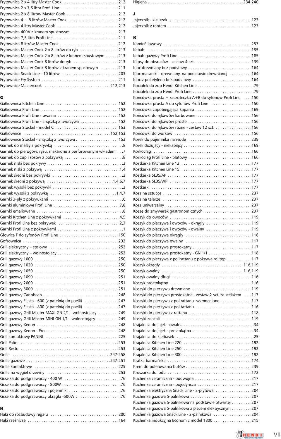 ....................213 Frytownica 7,5 litra Profi Line............................211 Frytownica 8 litrów Master Cook..........................212 Frytownica Master Cook 2 x 8 litrów do ryb.