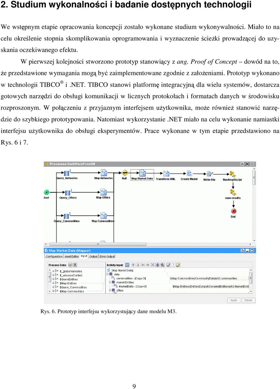 Proof of Concept dowód na to, że przedstawione wymagania mogą być zaimplementowane zgodnie z założeniami. Prototyp wykonano w technologii TIBCO i.net.