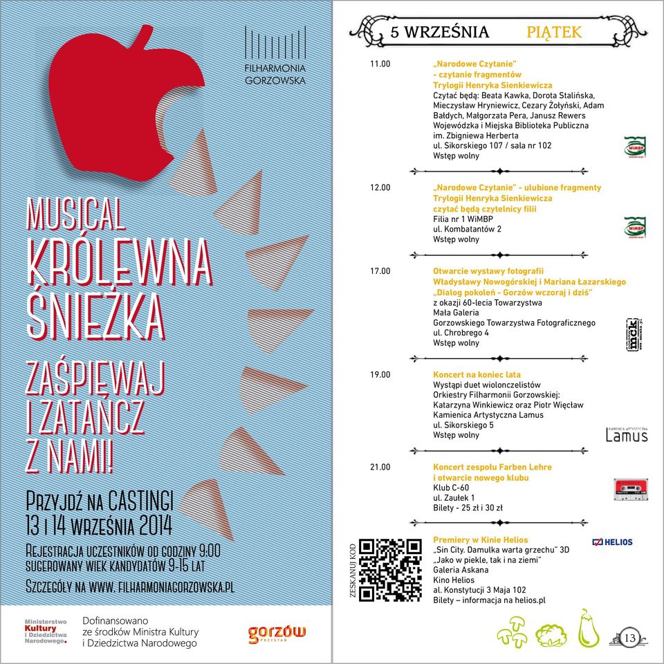 Rewers Wojewódzka i Miejska Biblioteka Publiczna im. Zbigniewa Herberta ul. Sikorskiego 107 / sala nr 102 12.