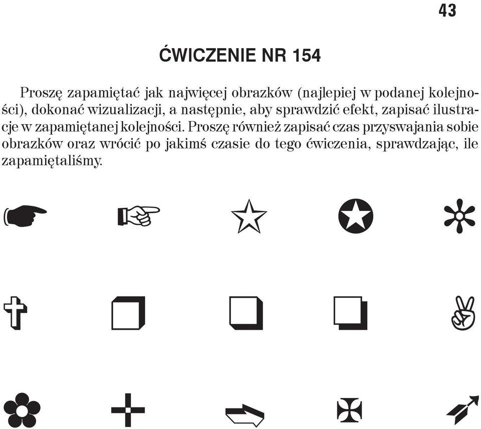 ilustracje w zapamiętanej kolejności.