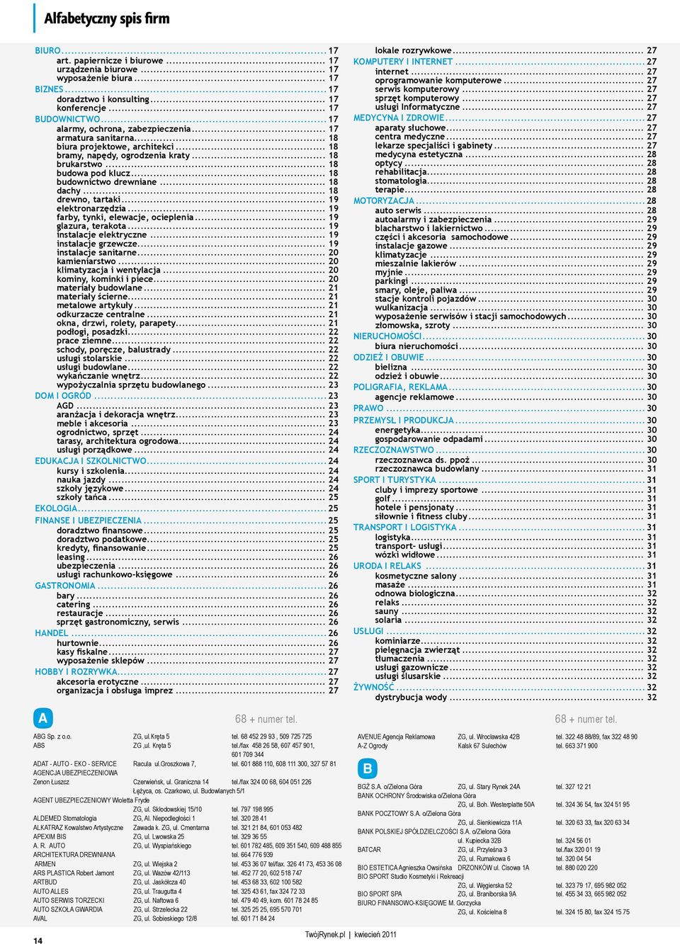 .. 18 budownictwo drewniane... 18 dachy... 18 drewno, tartaki... 19 elektronarzędzia... 19 farby, tynki, elewacje, ocieplenia... 19 glazura, terakota... 19 instalacje elektryczne.