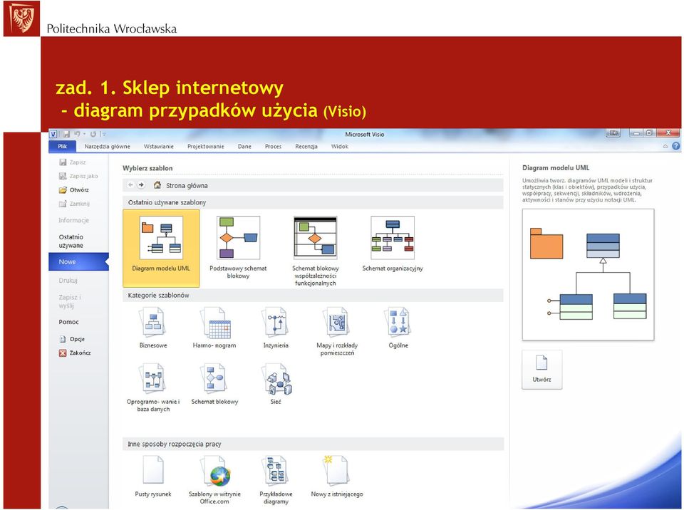 przypadków użycia (Visio) o