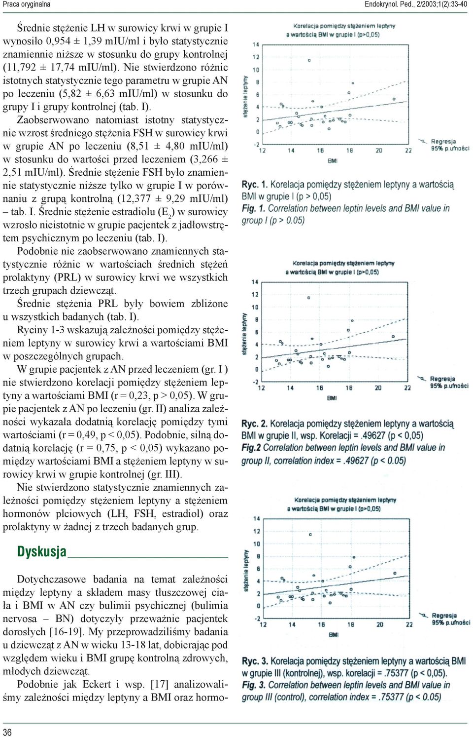 Zaobserwowano natomiast istotny statystycznie wzrost średniego stężenia FSH w surowicy krwi w grupie AN po leczeniu (8,51 ± 4,80 miu/ml) w stosunku do wartości przed leczeniem (3,266 ± 2,51 miu/ml).