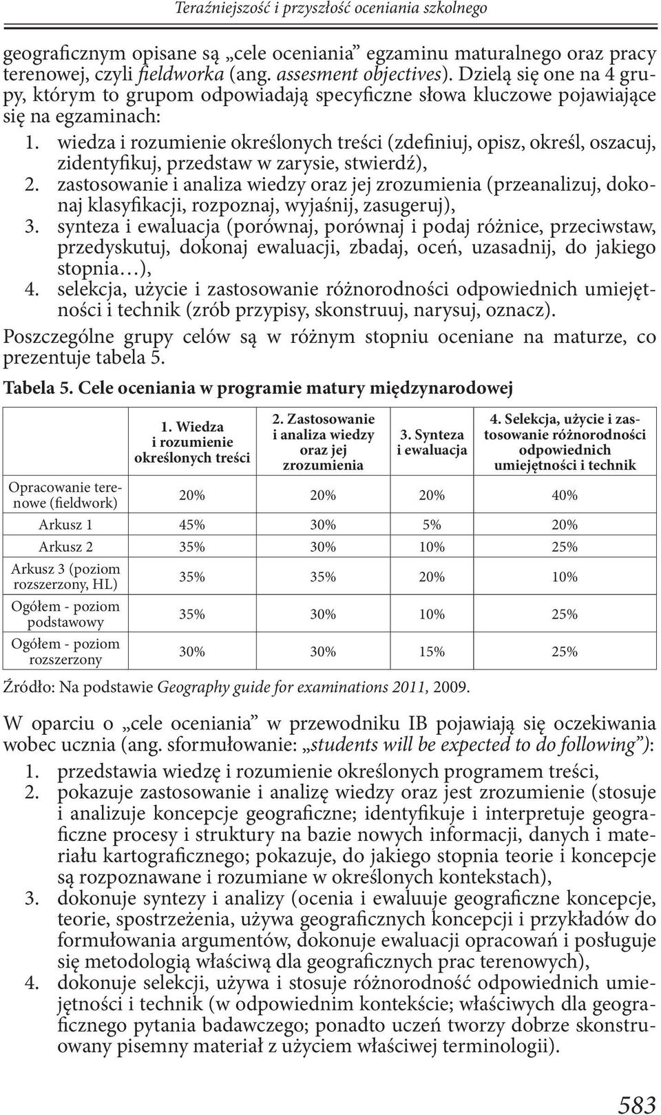 wiedza i rozumienie określonych treści (zdefiniuj, opisz, określ, oszacuj, zidentyfikuj, przedstaw w zarysie, stwierdź), 2.