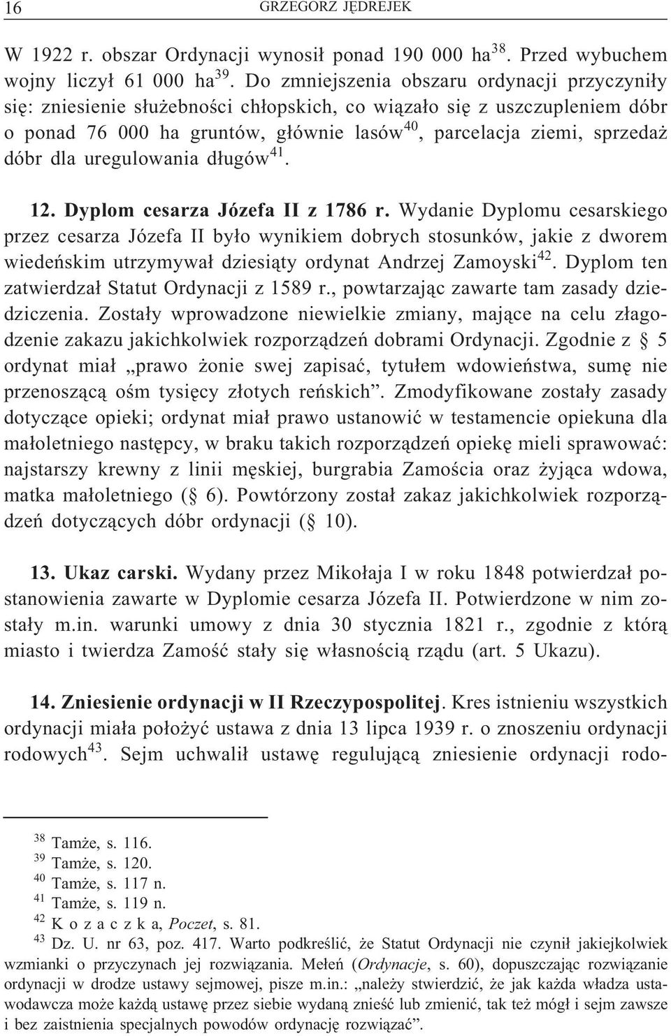 dla uregulowania długów 41. 12. Dyplom cesarza Józefa II z 1786 r.