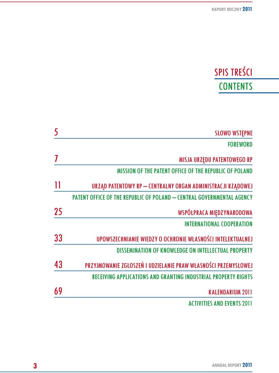 cooperation 33 Upowszechnianie wiedzy o ochronie własności intelektualnej Dissemination of knowledge on intellectual property 43 Przyjmowanie zgłoszeń i
