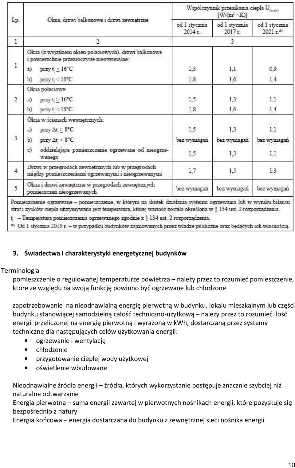 to rozumieć ilość energii przeliczonej na energię pierwotną i wyrażoną w kwh, dostarczaną przez systemy techniczne dla następujących celów użytkowania energii: ogrzewanie i wentylację chłodzenie