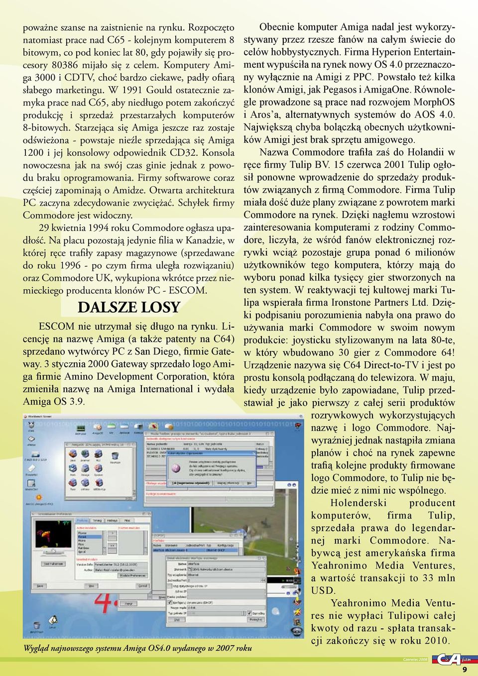 W 1991 Gould ostatecznie zamyka prace nad C65, aby niedługo potem zakończyć produkcję i sprzedaż przestarzałych komputerów 8-bitowych.