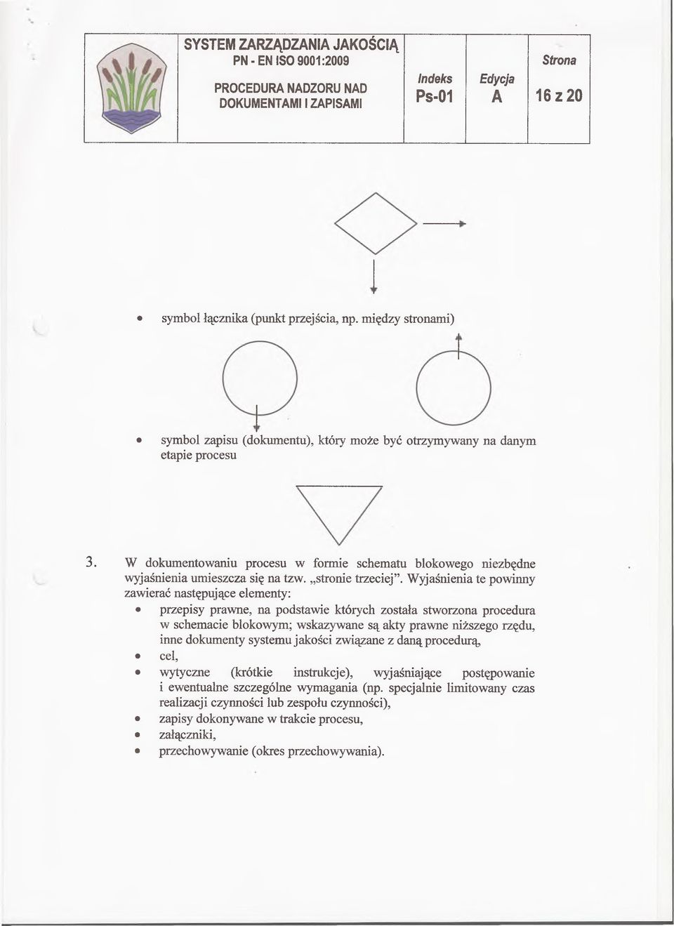 Wyjaśnienia te powinny zawierać następujące elementy: przepisy prawne, na podstawie których została stworzona procedura w schemacie blokowym; wskazywane są akty prawne niższego rzędu, inne