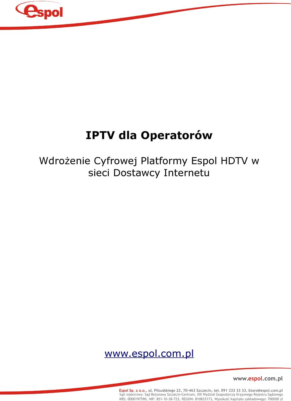 Platformy Espol HDTV w