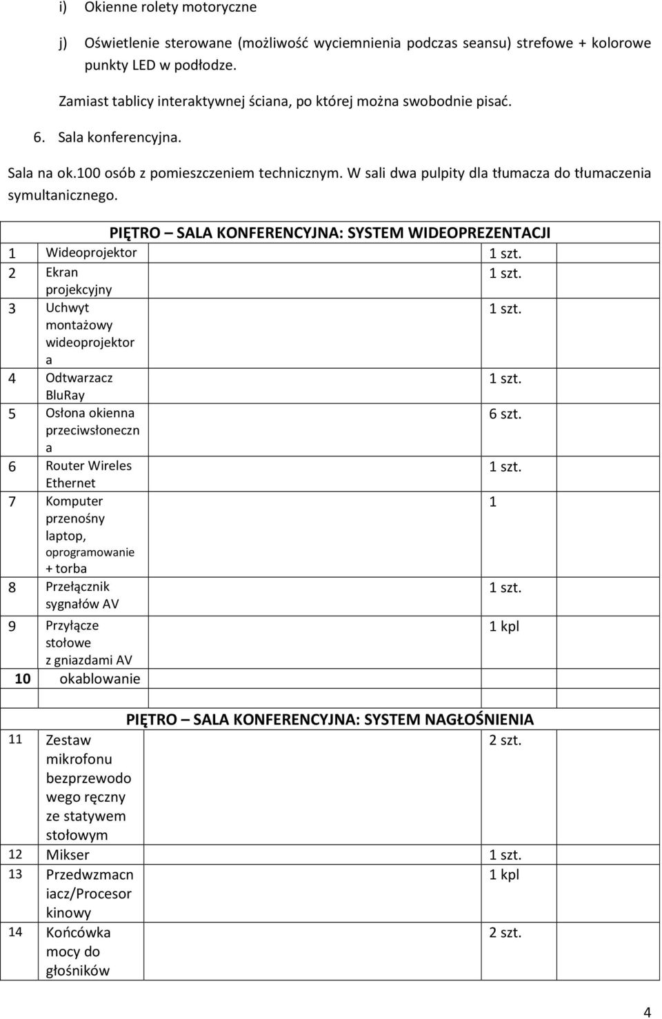 W sali dwa pulpity dla tłumacza do tłumaczenia symultanicznego.