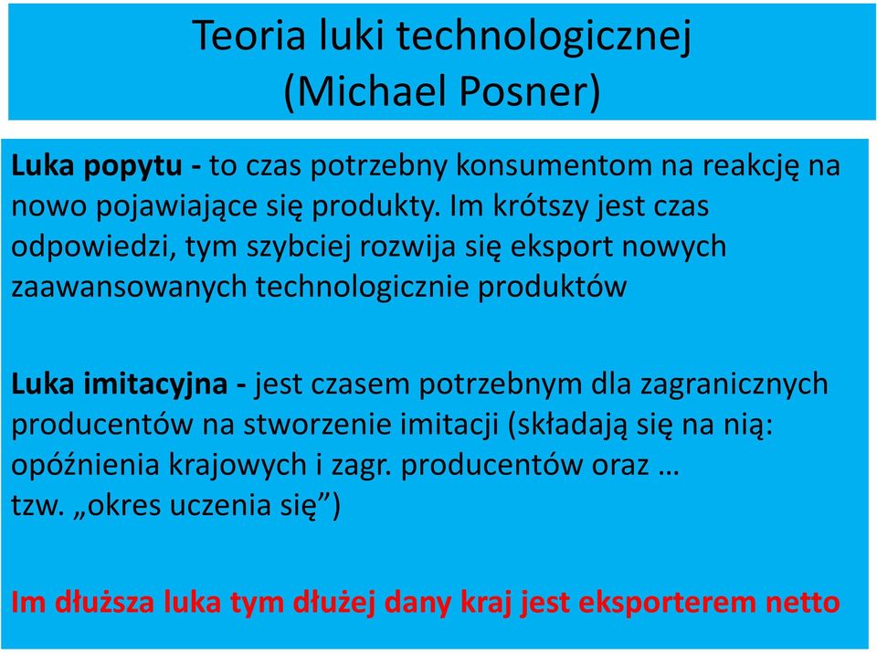 Im krótszy jest czas odpowiedzi, tym szybciej rozwija się eksport nowych zaawansowanych technologicznie produktów Luka