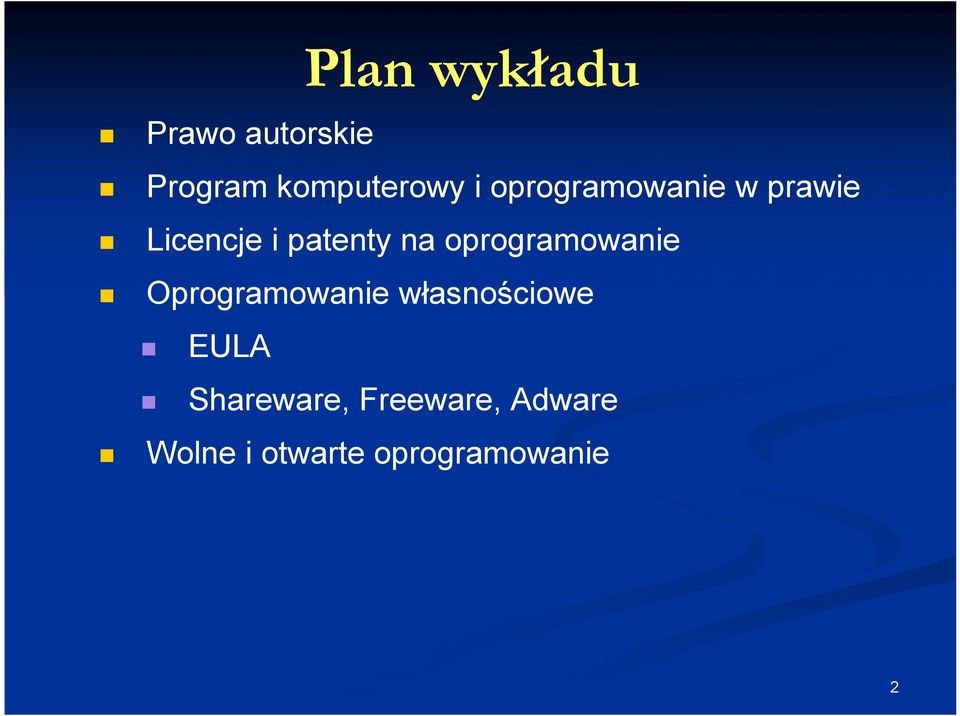 oprogramowanie Oprogramowanie własnościowe EULA