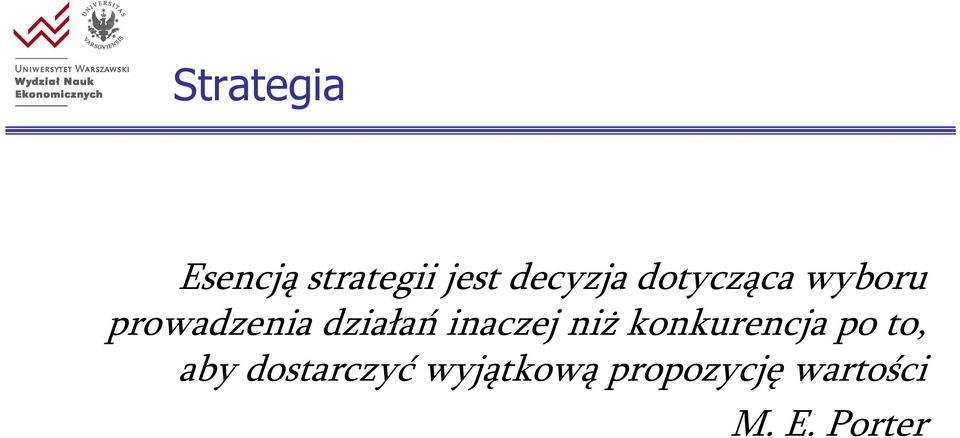 inaczej niż konkurencja po to, aby