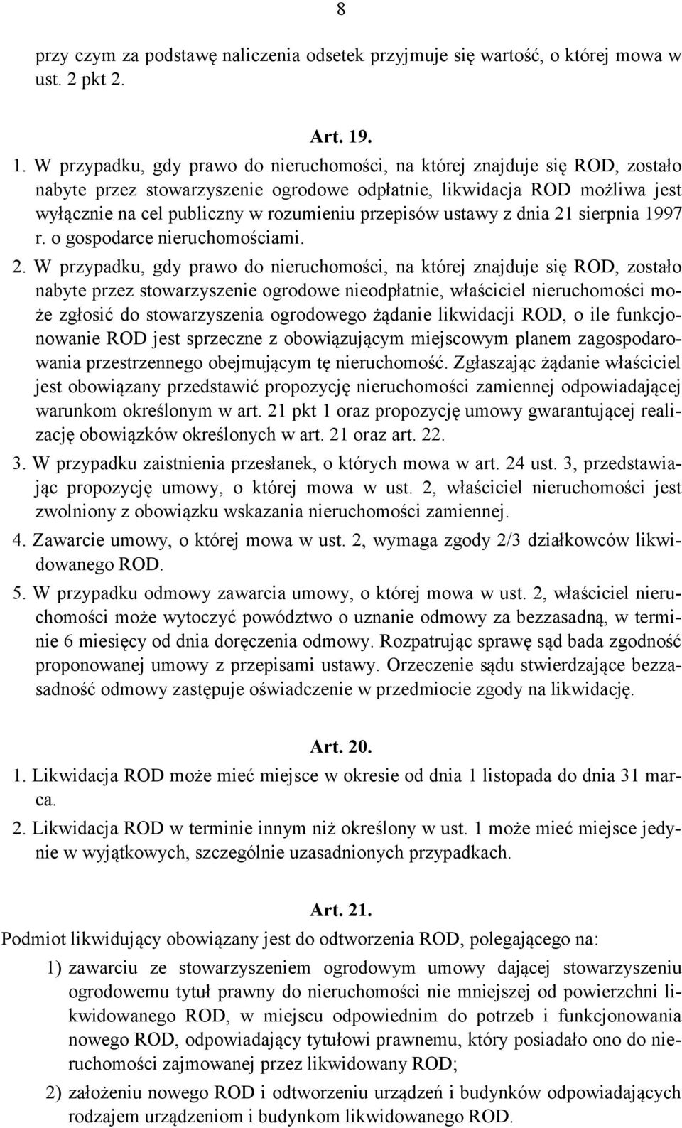 przepisów ustawy z dnia 21