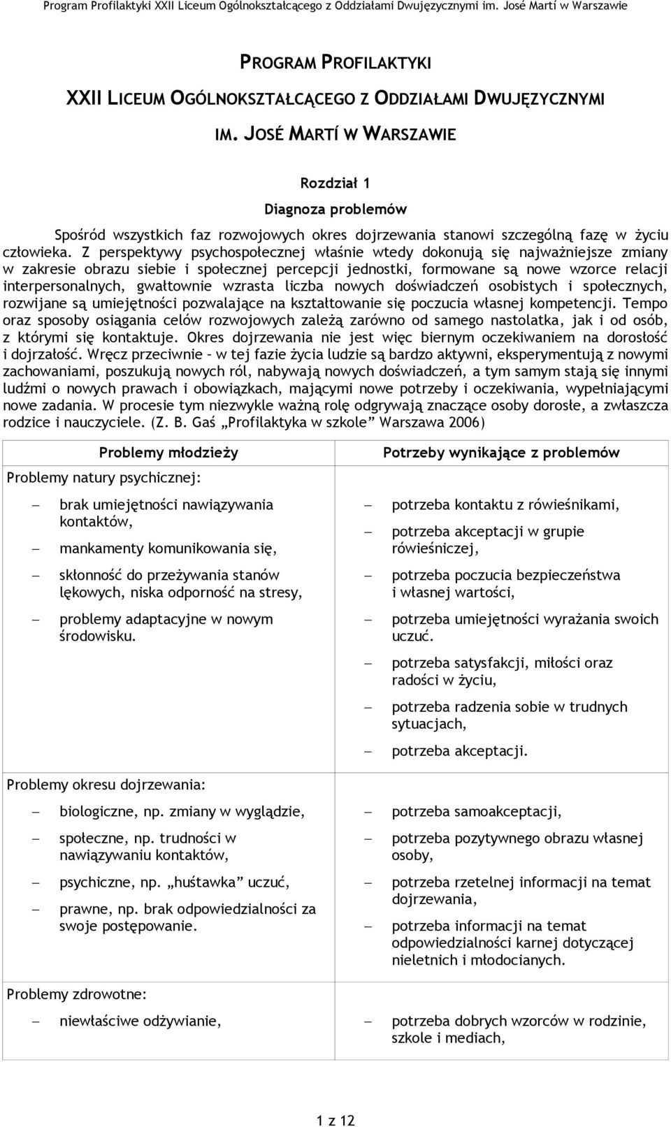 Z perspektywy psychospołecznej właśnie wtedy dokonują się najważniejsze zmiany w zakresie obrazu siebie i społecznej percepcji jednostki, formowane są nowe wzorce relacji interpersonalnych,