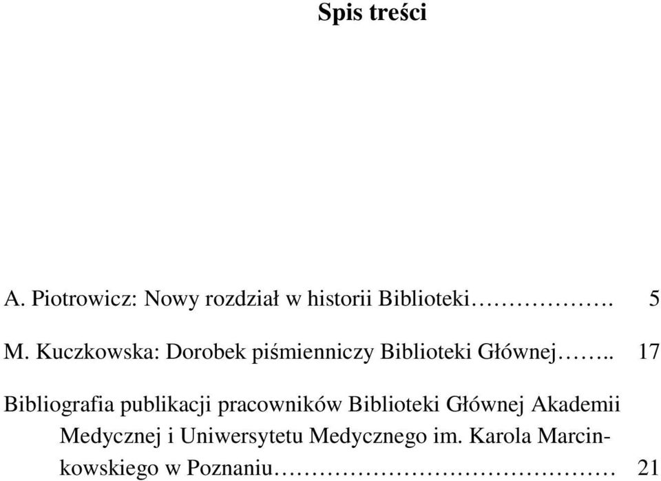 . 17 Bibliografia publikacji pracowników Biblioteki Głównej