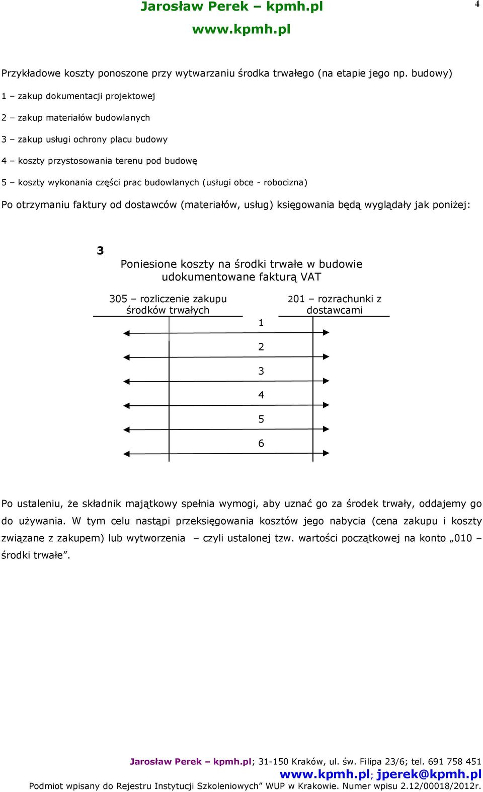 robocizna) Po otrzymaniu faktury od dostawców (materiałów, usług) księgowania będą wyglądały jak poniżej: Poniesione koszty na środki trwałe w udokumentowane fakturą VAT 0 rozliczenie zakupu środków