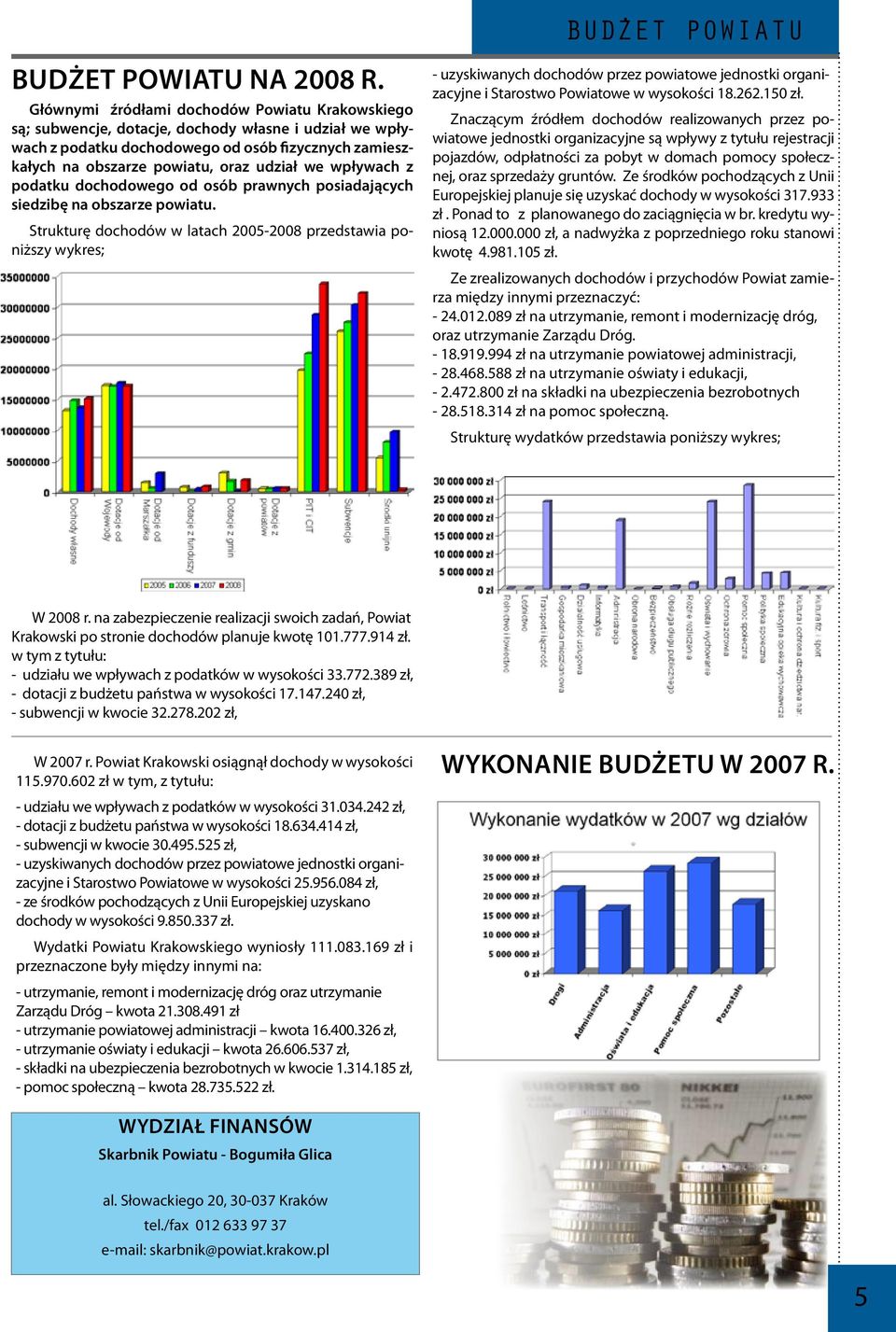 wpływach z podatku dochodowego od osób prawnych posiadających siedzibę na obszarze powiatu.