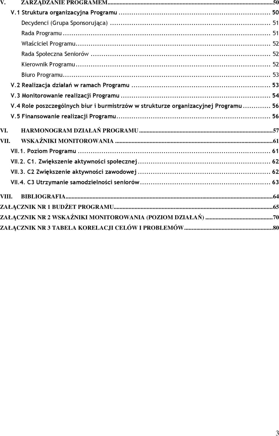 4 Role poszczególnych biur i burmistrzów w strukturze organizacyjnej Programu... 56 V.5 Finansowanie realizacji Programu... 56 VI. HARMONOGRAM DZIAŁAŃ PROGRAMU...57 VII. WSKAŹNIKI MONITOROWANIA.