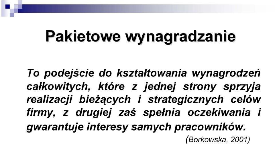 realizacji bieżących i strategicznych celów firmy, z drugiej