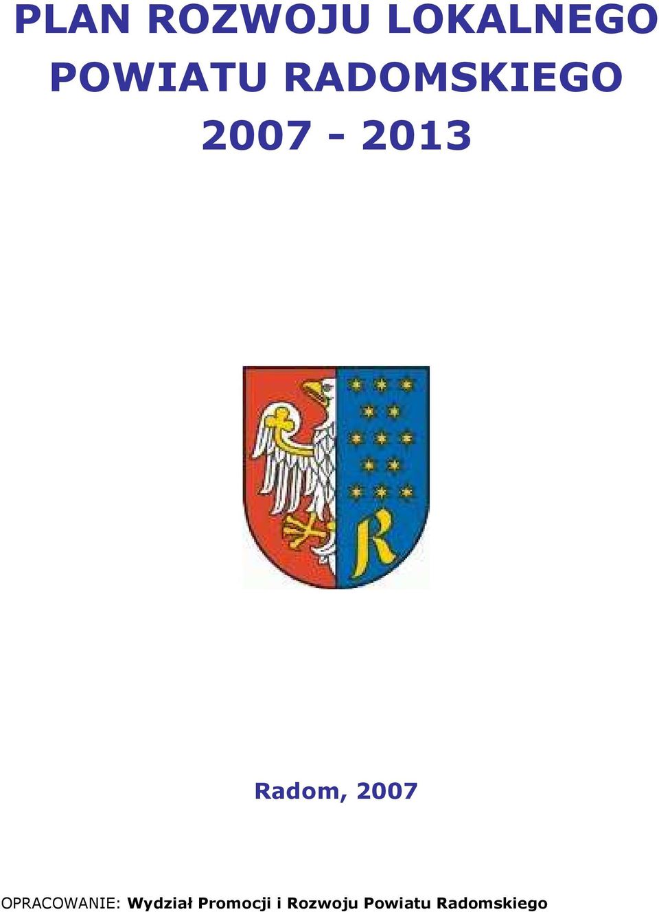 2007 OPRACOWANIE: Wydział