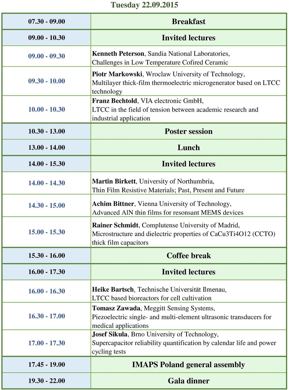 00 Achim Bittner, Vienna University of Technology, Advanced AlN thin films for resonsant MEMS devices 15.00-15.