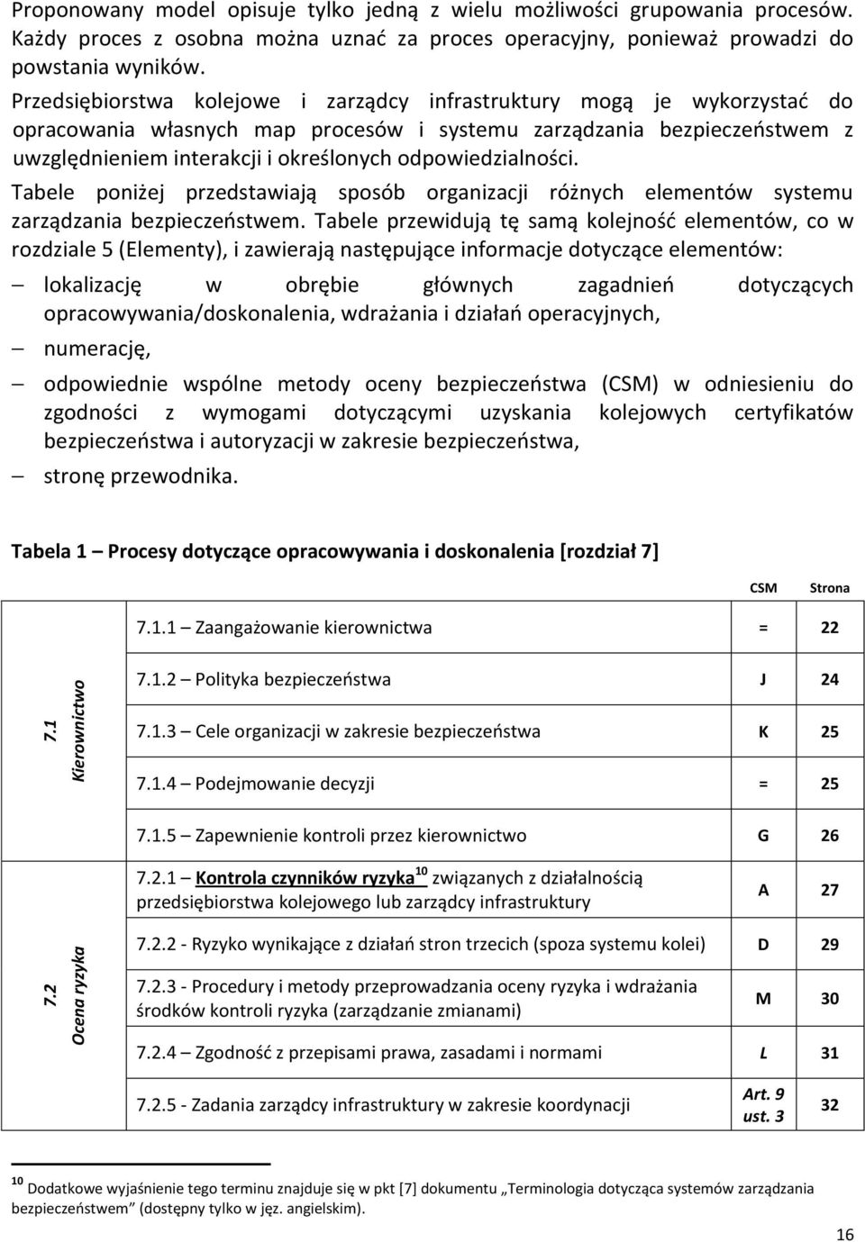 Przedsiębiorstwa kolejowe i zarządcy infrastruktury mogą je wykorzystad do opracowania własnych map procesów i systemu zarządzania bezpieczeostwem z uwzględnieniem interakcji i określonych