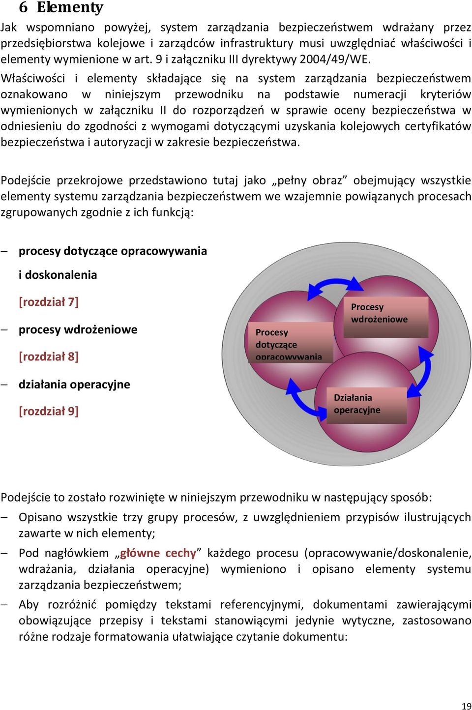 Właściwości i elementy składające się na system zarządzania bezpieczeostwem oznakowano w niniejszym przewodniku na podstawie numeracji kryteriów wymienionych w załączniku II do rozporządzeo w sprawie