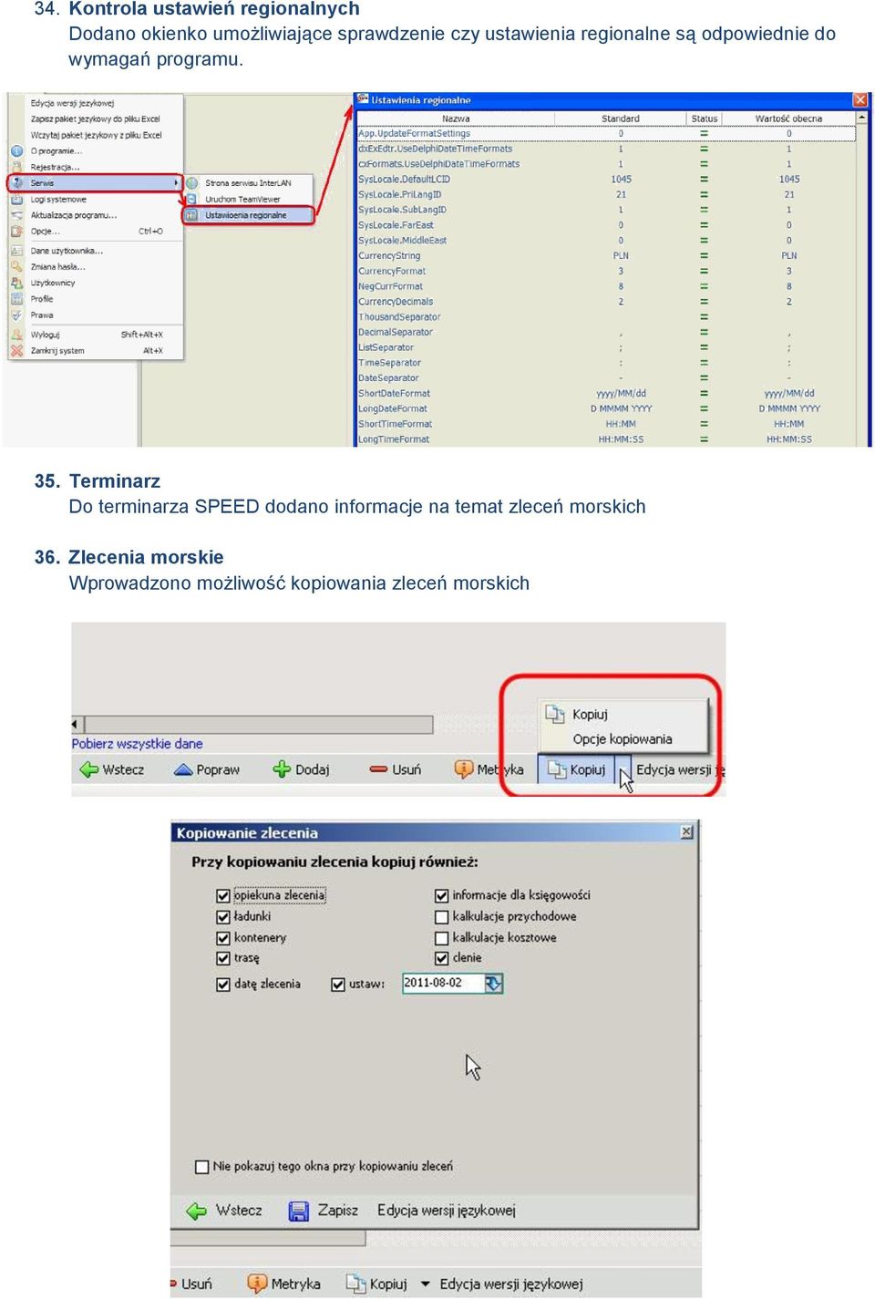 programu. 35.